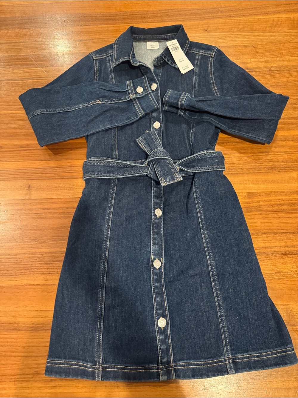 NWT Abercrombie Kids Denim Shirt Dress – Size 13/14